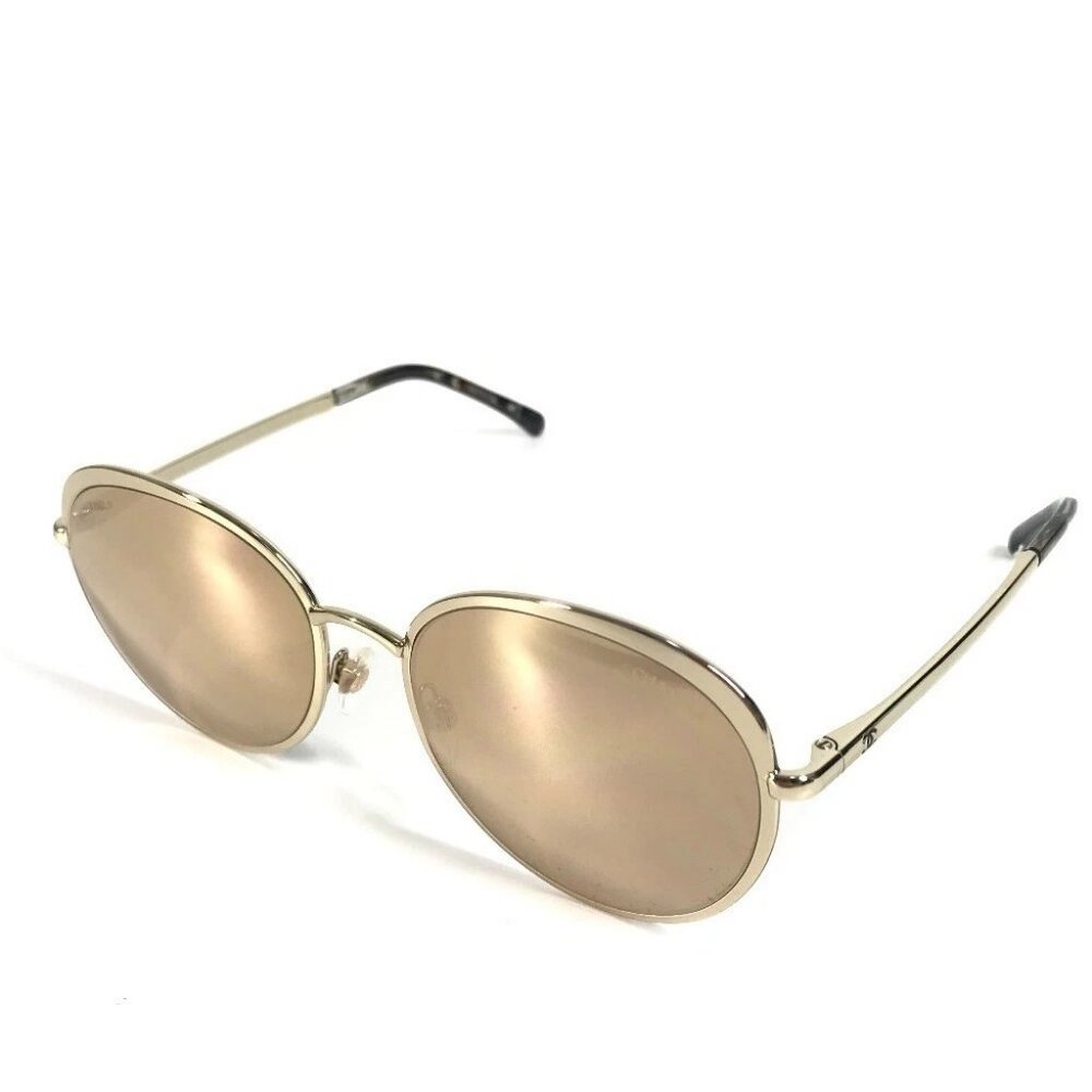 CHANEL 4206 Mirror lens CC Logo CC Mark sunglasses Metal Gold